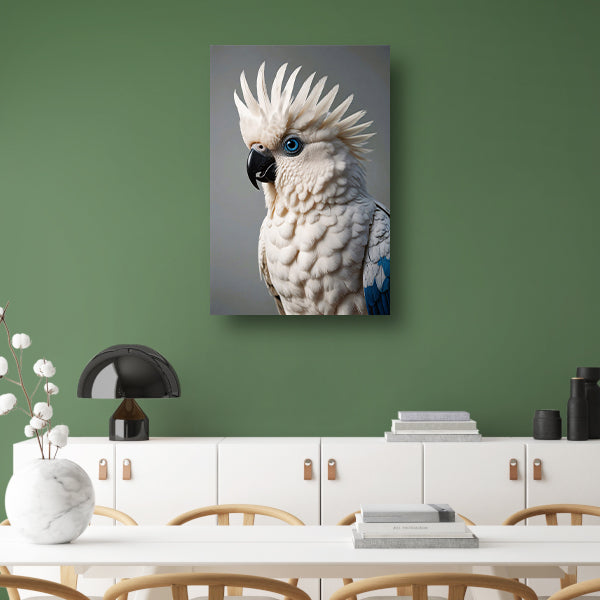 De Blik van een Blauwogige Kaketoe canvas