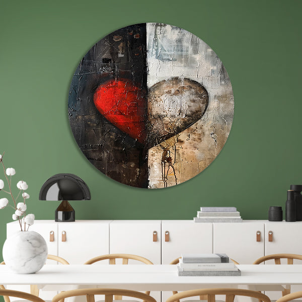Abstract van een gebroken hart forex muurcirkel