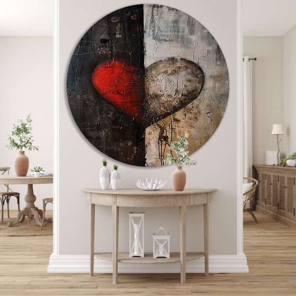 Abstract van een gebroken hart forex muurcirkel