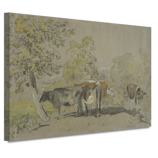 Landschap met vee - Anton Mauve canvas