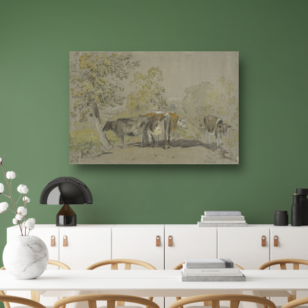 Landschap met vee - Anton Mauve poster