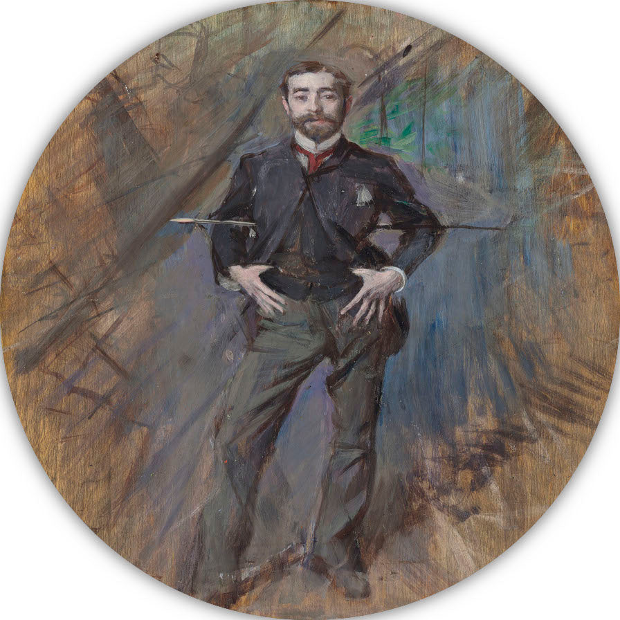 Portret van John Singer Sargent - Giovanni Boldini aluminium muurcirkel