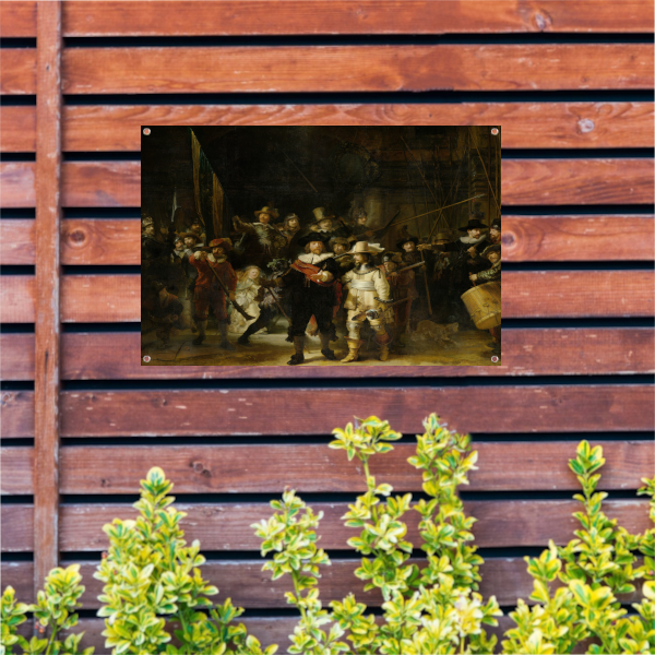 De Nachtwacht - Rembrandt van Rijn tuinposter