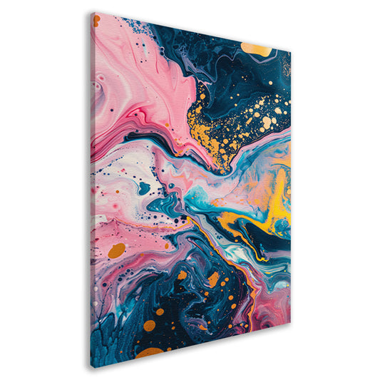 Abstract Explosie van Kleuren op Canvas canvas