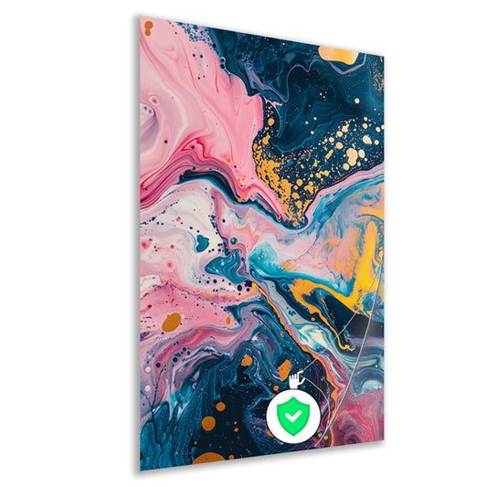 Abstract Explosie van Kleuren poster