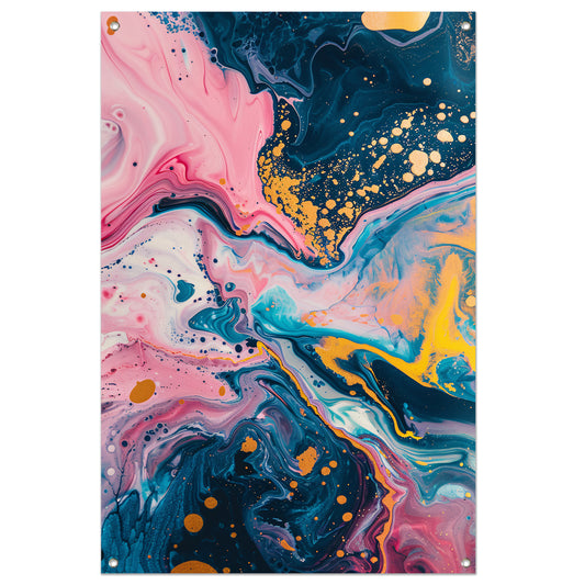 Abstract Explosie van Kleuren tuinposter
