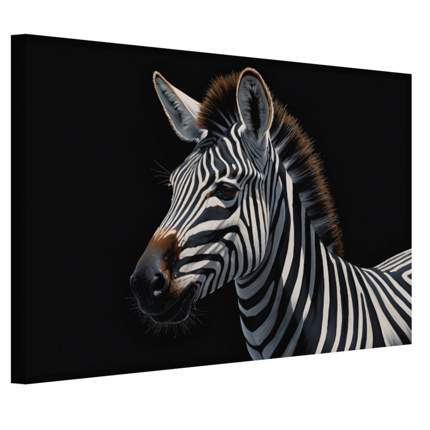 Elegante Zebra in Monochrome Majesteit canvas