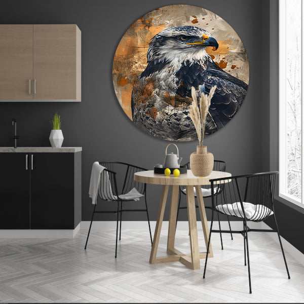 Abstracte adelaar in dynamische expressie forex muurcirkel
