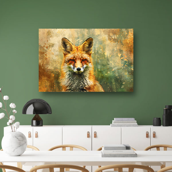 Modern abstract portret met graffiti canvas