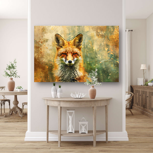 Modern abstract portret met graffiti canvas