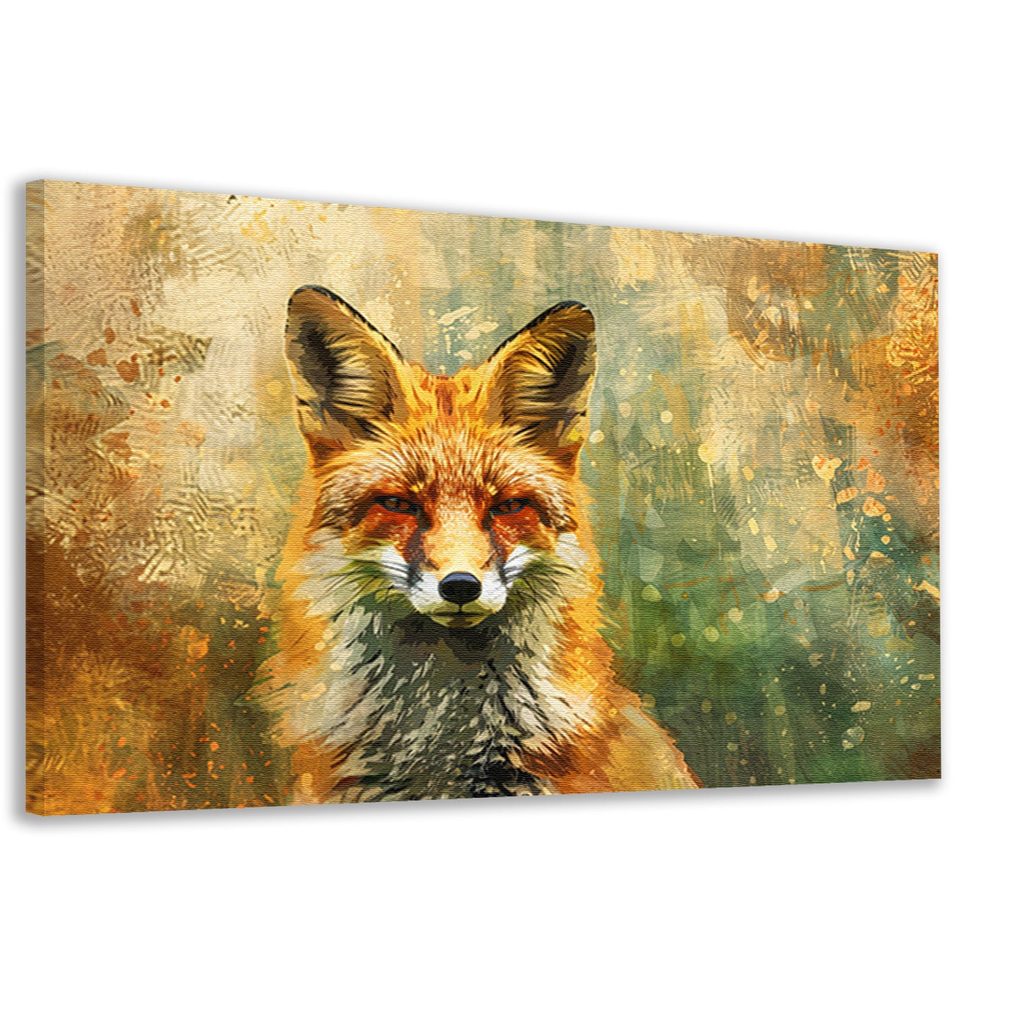 Modern abstract portret met graffiti canvas