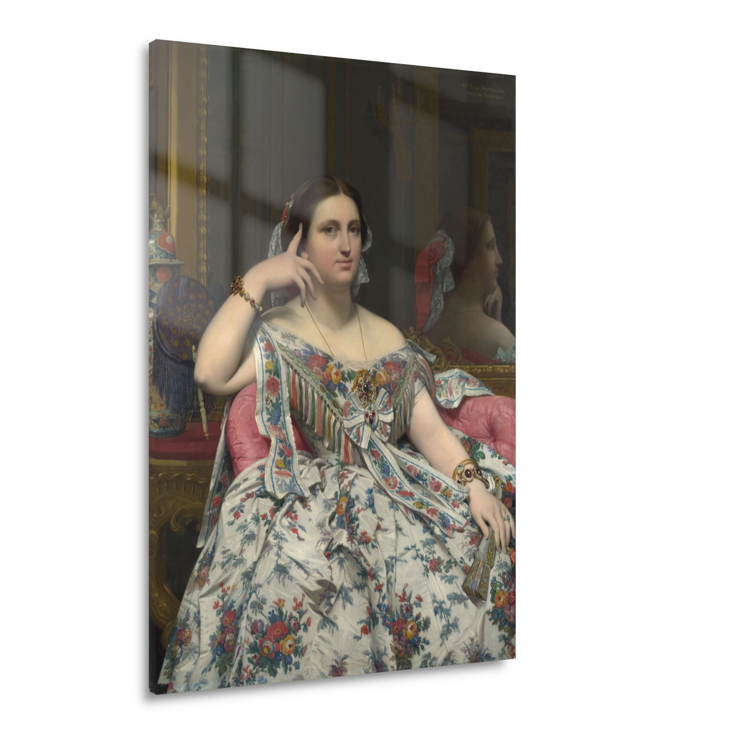 Madame Moitessier - Jean-Auguste-Dominique Ingres Acrylglas