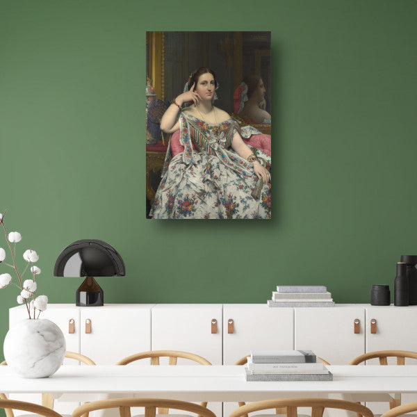 Madame Moitessier - Jean-Auguste-Dominique Ingres canvas