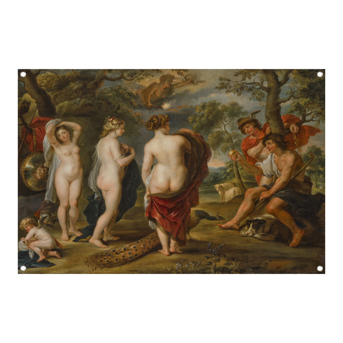 Het oordeel van Parijs - Peter Paul Rubens tuinposter