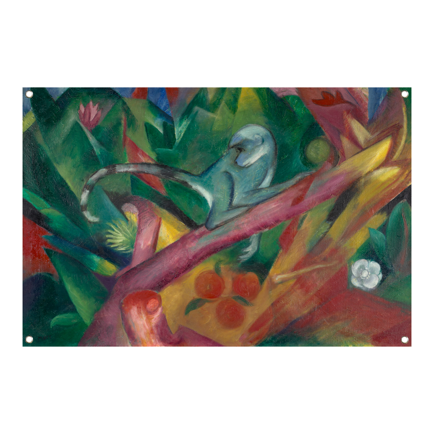 De kleine aap - Franz Marc tuinposter