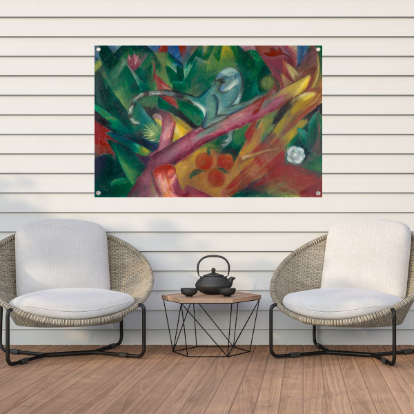 De kleine aap - Franz Marc tuinposter