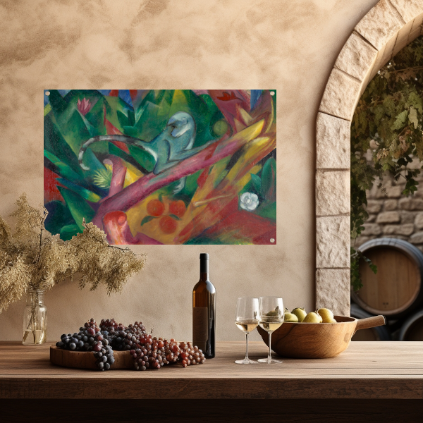 De kleine aap - Franz Marc tuinposter