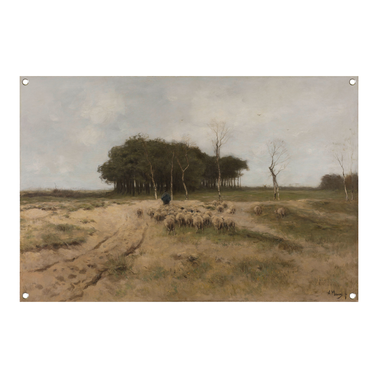 Heide bij Laren - Anton Mauve tuinposter