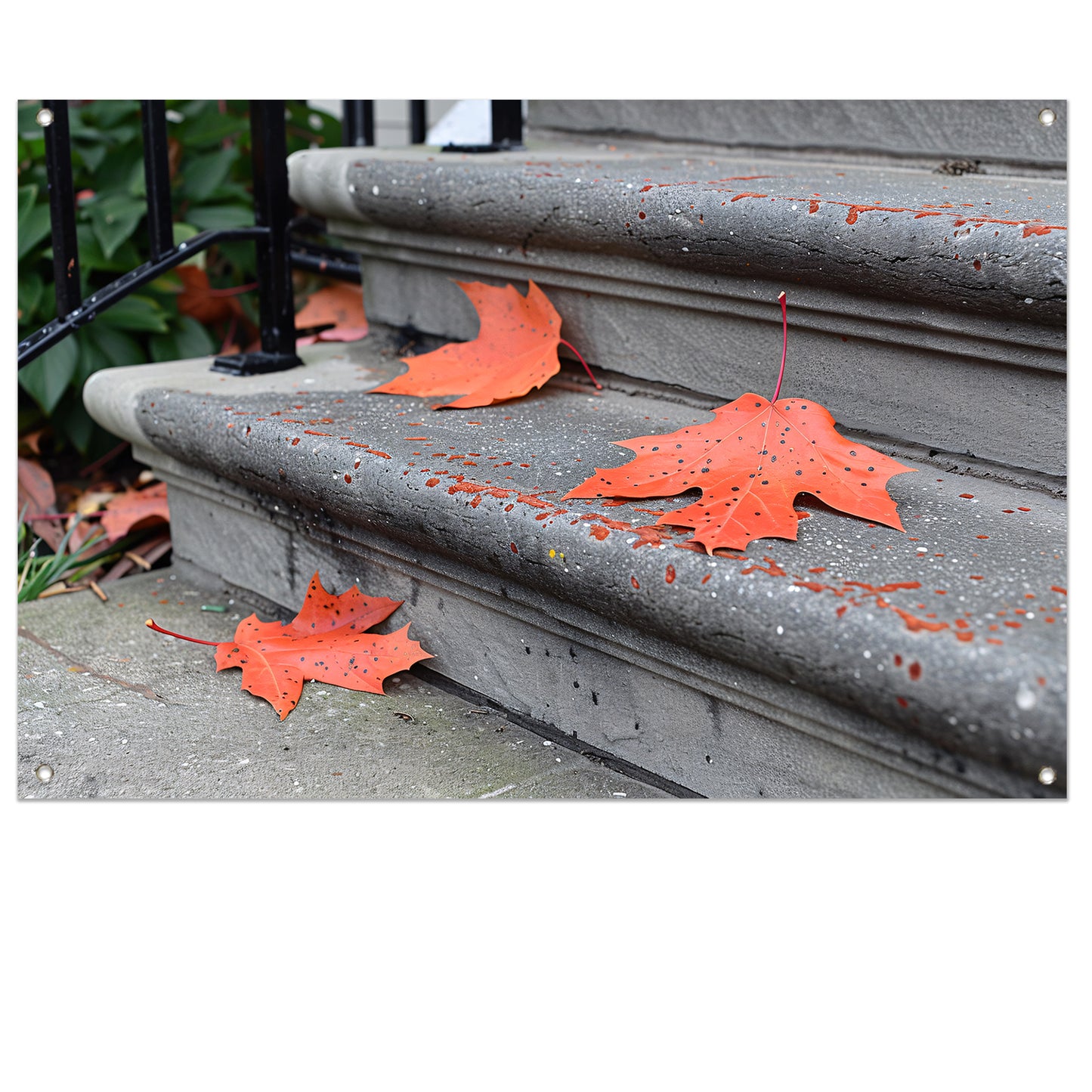 Minimalistisch Herfstbladeren tuinposter