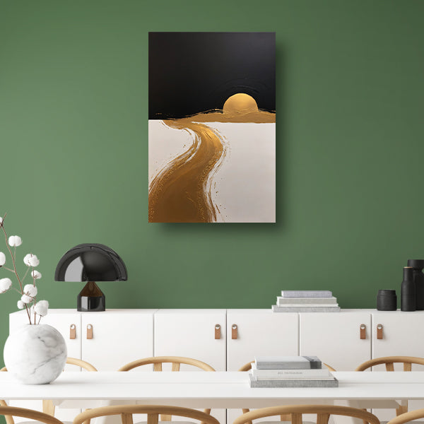 Golden Path to Sunset Horizon canvas