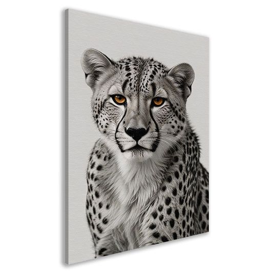 De doordringende blik van een cheeta canvas