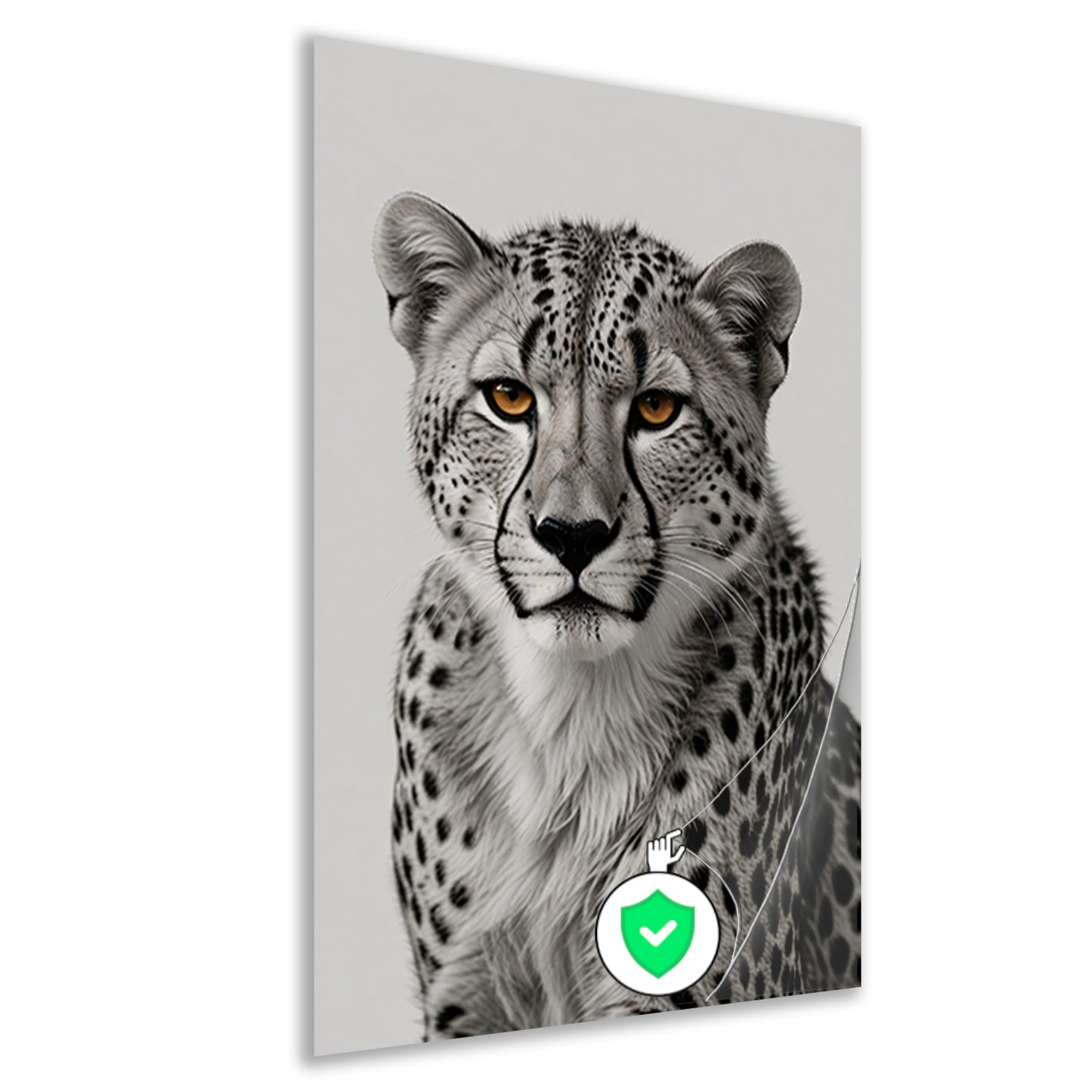 De doordringende blik van een cheeta poster
