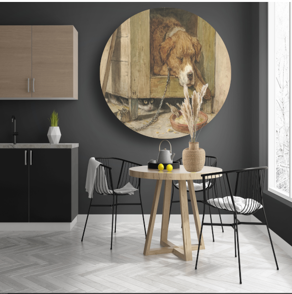 Gevaarlijke grond - Henriëtte Ronner aluminium muurcirkel