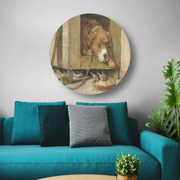 Gevaarlijke grond - Henriëtte Ronner aluminium muurcirkel
