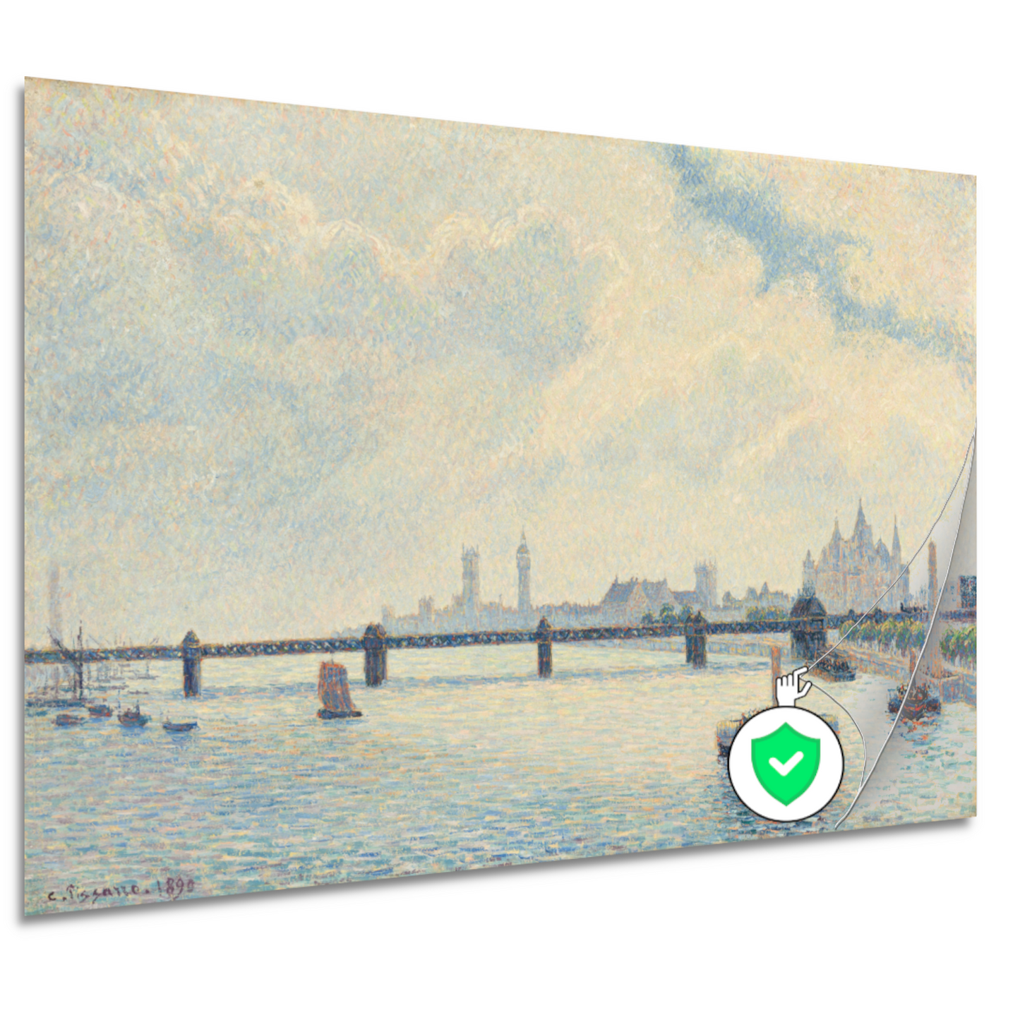 Charing Cross Bridge, Londen - Claude Monet poster