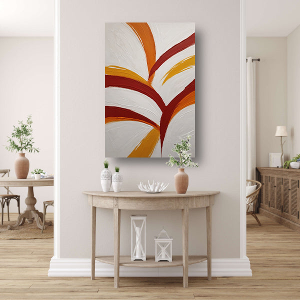 Abstract Swirls of Warmth and Energy canvas