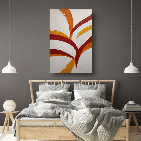 Abstract Swirls of Warmth and Energy canvas