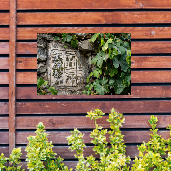 Steen met Natuurpatronen en Groen tuinposter