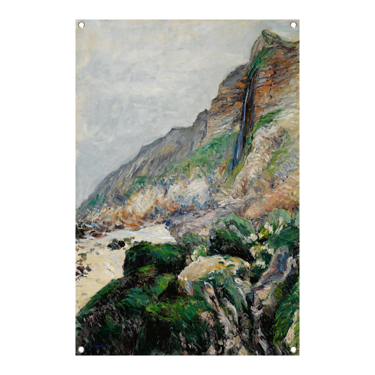 Klif in Normandië - Gustave Caillebotte tuinposter