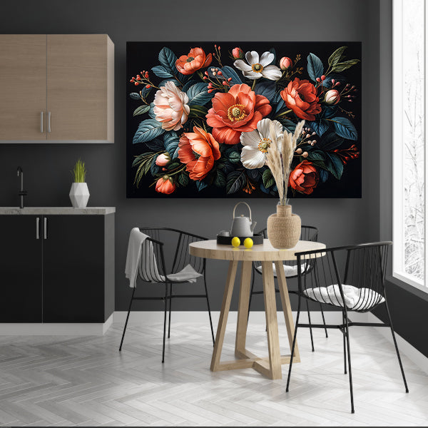 Abstract lijnencompositie poster