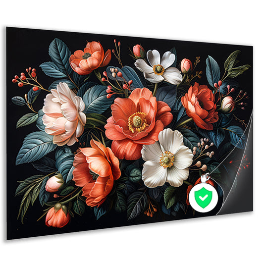 Abstract lijnencompositie poster