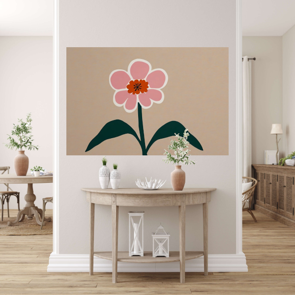 Eenvoudige Elegantie van een Roze Bloesem poster