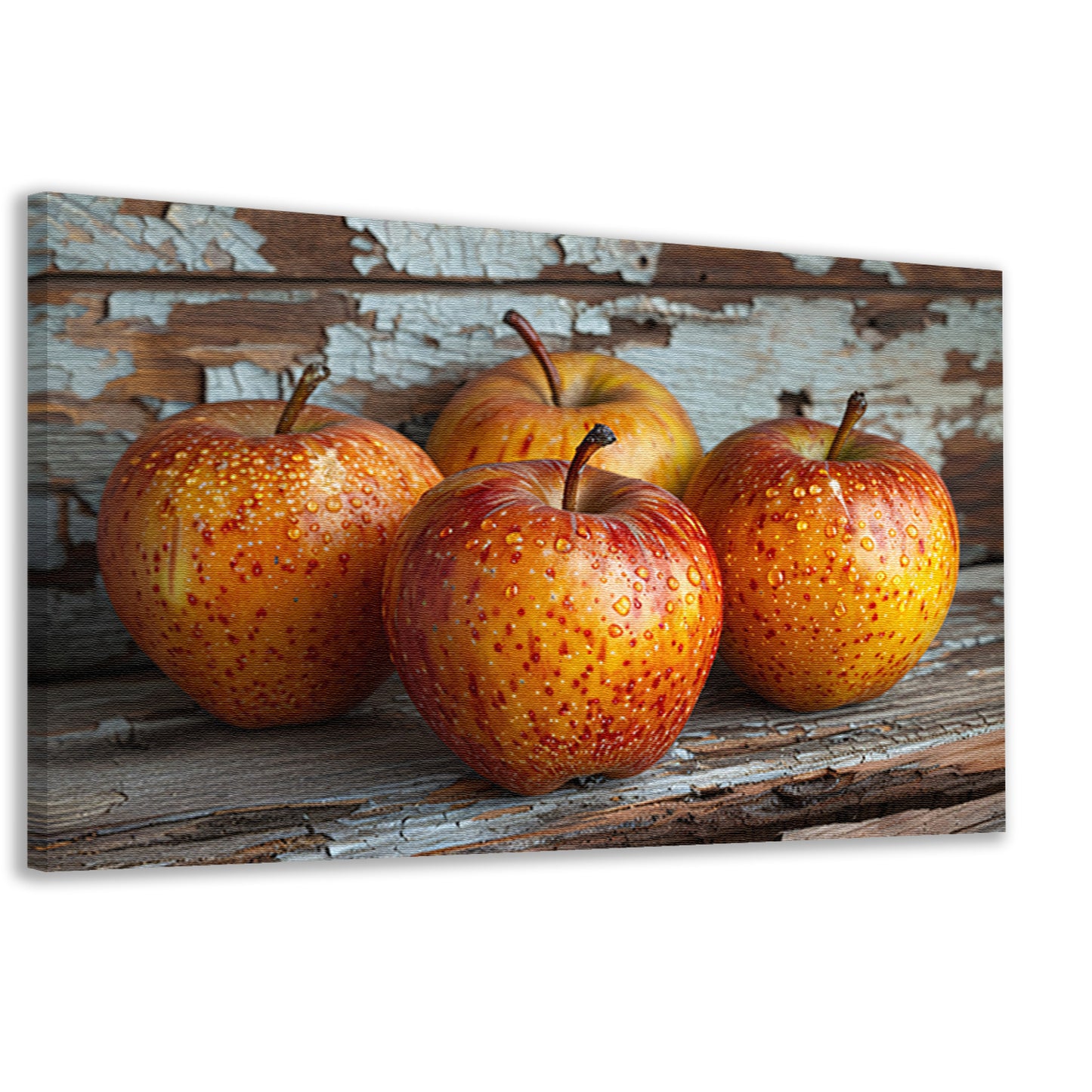Minimalistisch stilleven met appels canvas