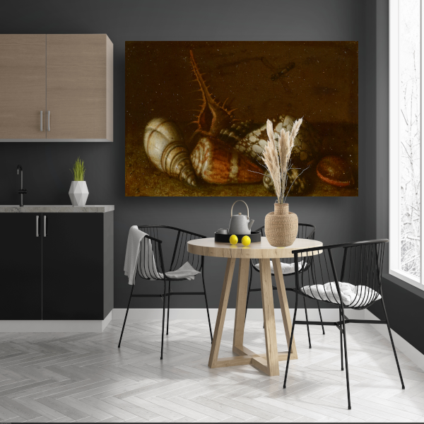 Schelpen op een tafel - Balthasar van der Ast poster