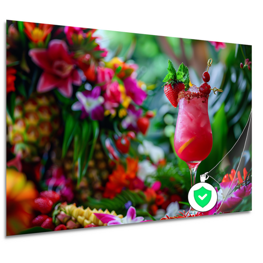 Minimalistische Drank Compositie poster