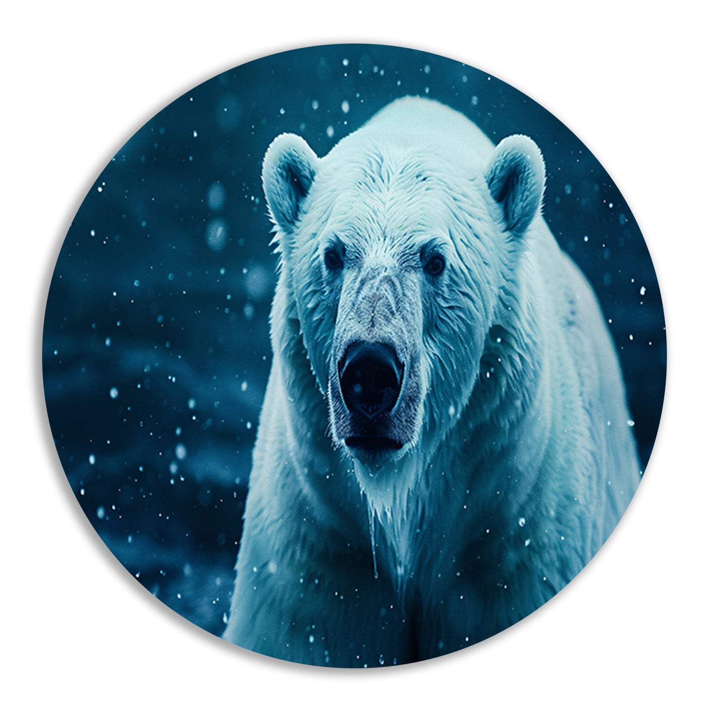 IJsbeer in de sneeuwstorm forex muurcirkel