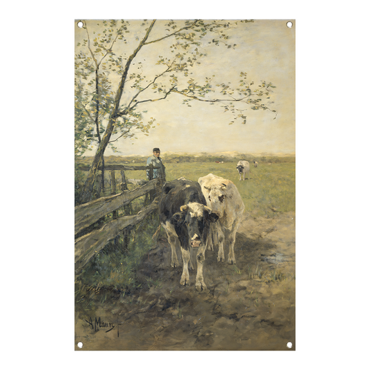 De Melkbocht - Anton Mauve tuinposter