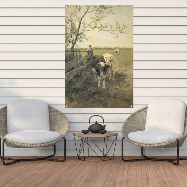 De Melkbocht - Anton Mauve tuinposter