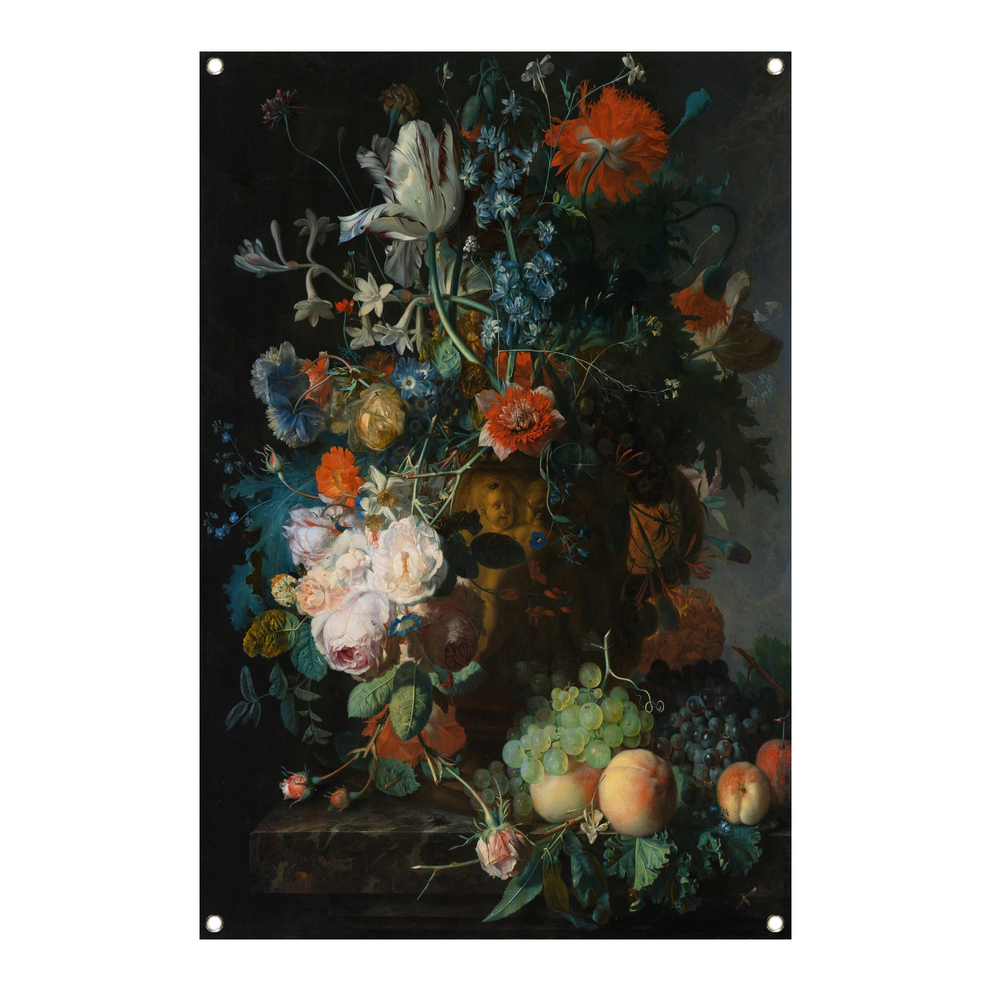 Bloemen en Fruit - Jan van Huysum tuinposter