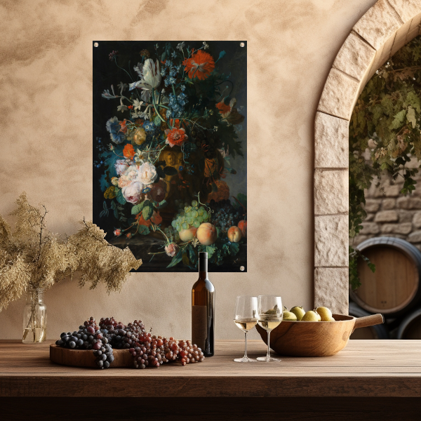 Bloemen en Fruit - Jan van Huysum tuinposter
