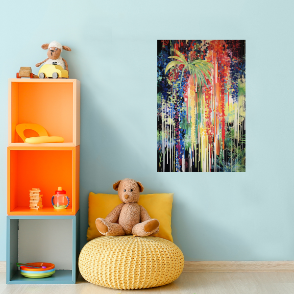 Abstracte Dans van Kleur en Natuur canvas