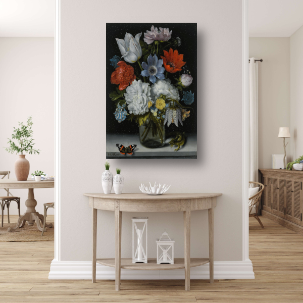 Vaas met bloemen - Ambrosius Bosschaert canvas