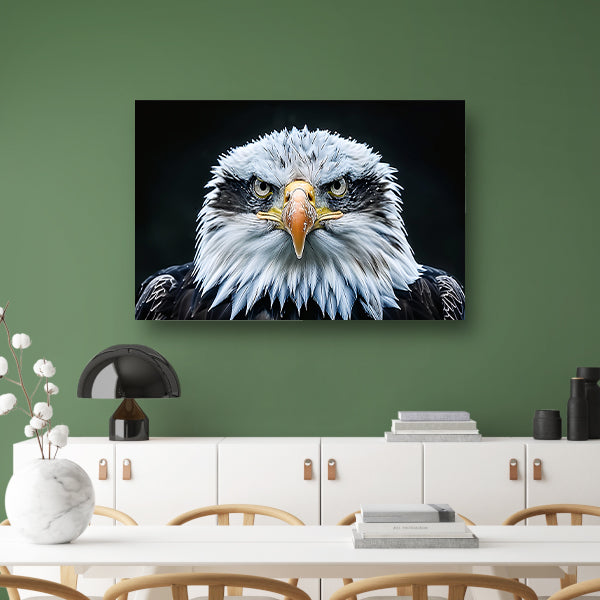 Gedetailleerde close-up van een adelaar acrylglas