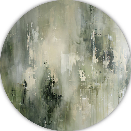 Abstracte Nevel in Grijstinten Textuur aluminium muurcirkel