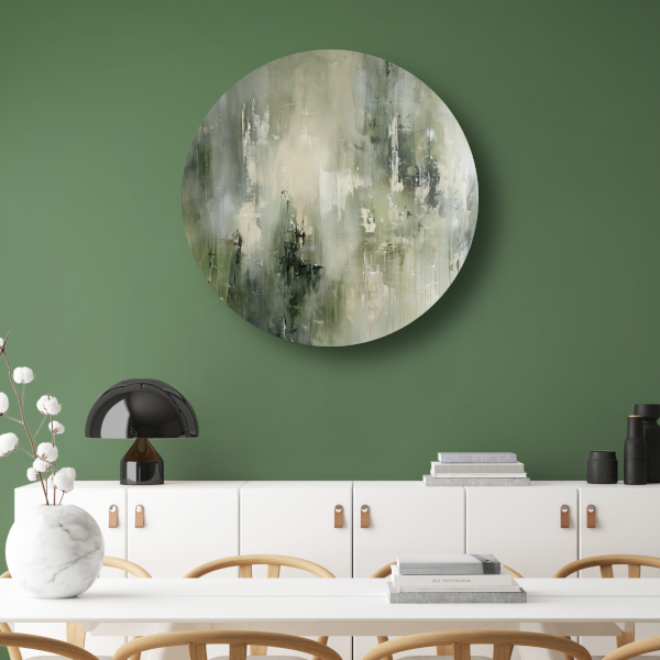 Abstracte Nevel in Grijstinten Textuur forex muurcirkel
