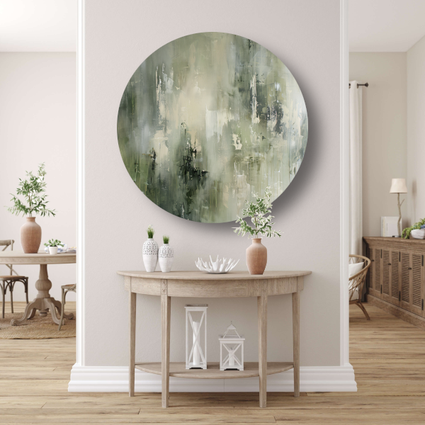 Abstracte Nevel in Grijstinten Textuur forex muurcirkel